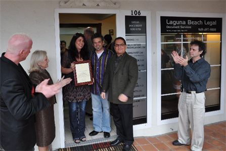 Laguna Beach Legal grand opening and ribbon cutting ceremony.